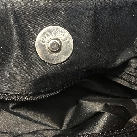 Gucci Hobo Silver Bar Nylon Bag - Picture 11 of 12